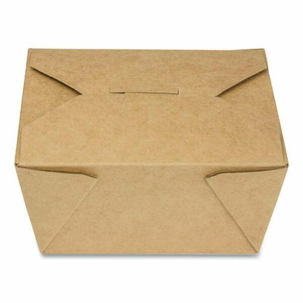 Gen PAPERBOX1 30 oz Paper Reclosable Kraft Take-Out Togo Container - 450 Count GENPAPERBOX1